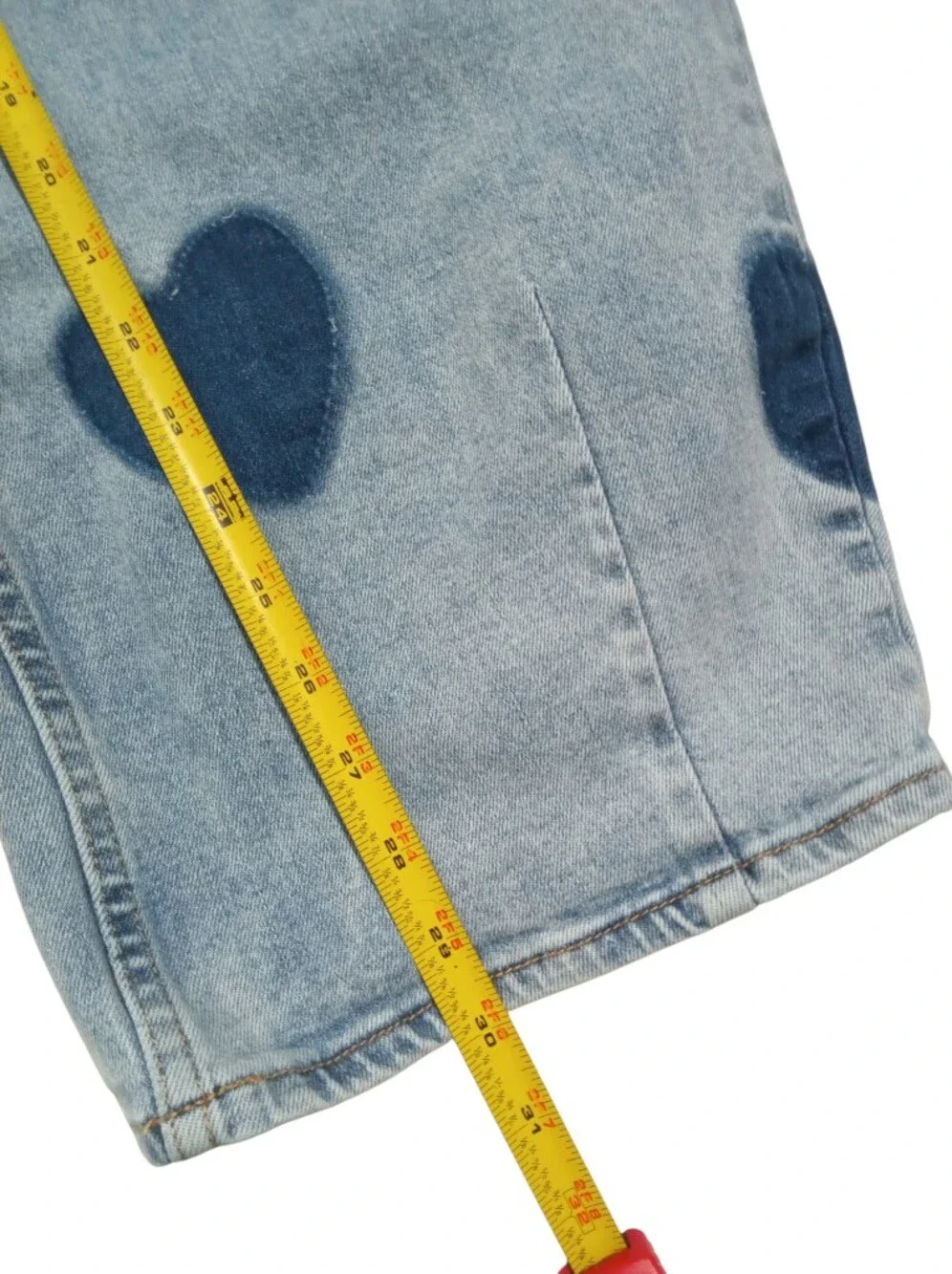 NEW BAYEAS Rosalind Heart Detail High Rise Barrel Jeans Women’s Size 26 - Picture 6 of 7